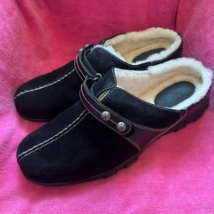 Brand New Cole Haan Black Suede Clog 9.5